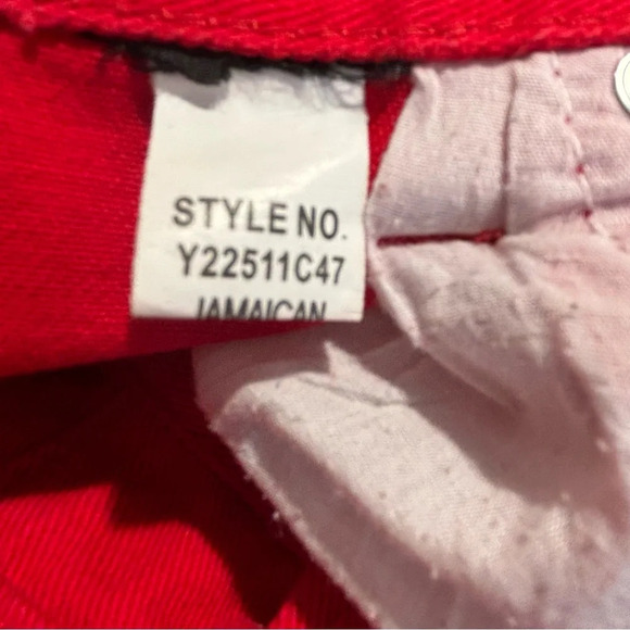 LR BY LRG Sz 36 Jeans Men 100% Cotton  in Red Tapered Leg - Picture 10 of 11